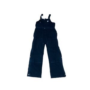 NWT Carhartt Rugged Flex Women's Bib Overall Black Loose Fit Size Small Short